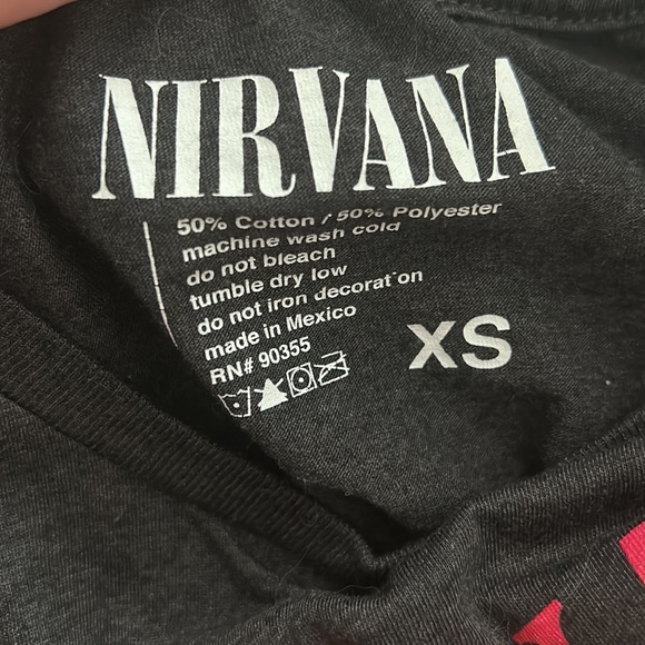 Grey Nirvana Graphic Tee Size XS Never Worn - Picture 3 of 3